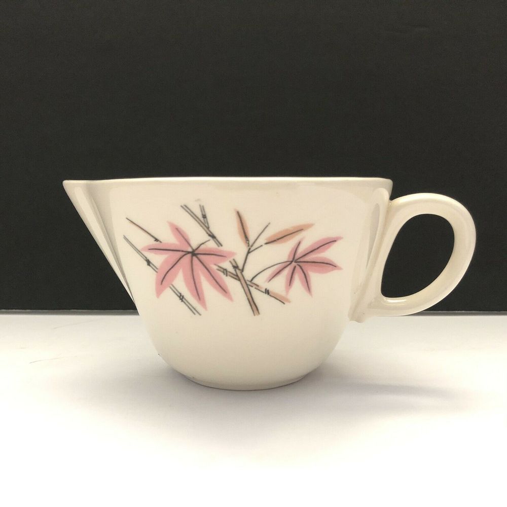 Salem Pink Bamboo 8oz Creamer Mid Century Modern